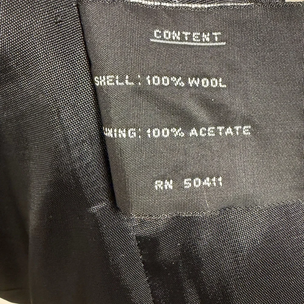 Fleet Street Women’s Black Wool Pea Coat Size M – Classic Double-Breasted Jacket